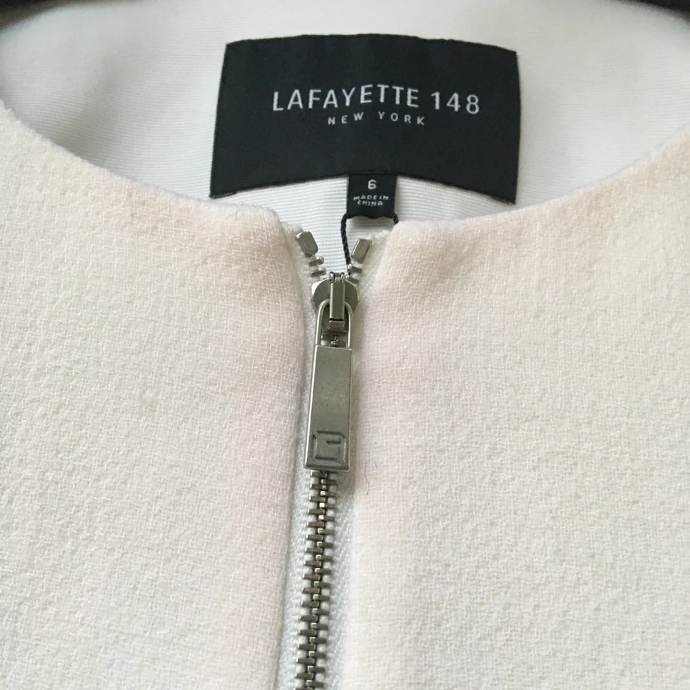 NWT Lafayette 148 Landon Cloud Zipper Jacket 6 - Picture 12 of 15